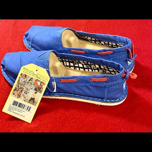 Toms Shoes - Woman’s Stitchouts Toms Blue Bimini size 9.5
